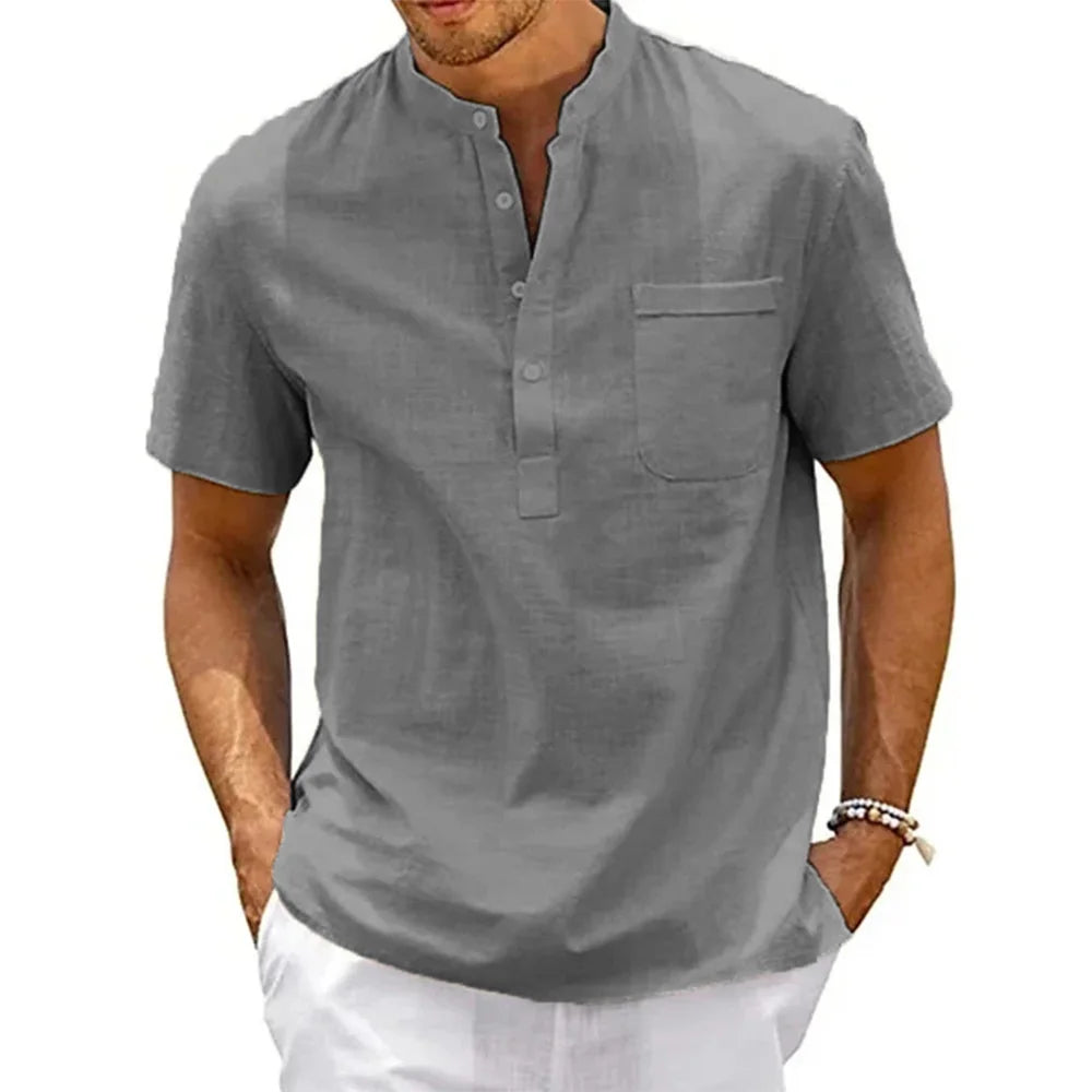Men's Cotton Linen Casual Shirt