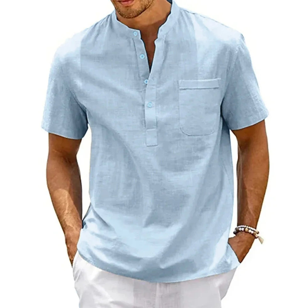Men's Cotton Linen Casual Shirt