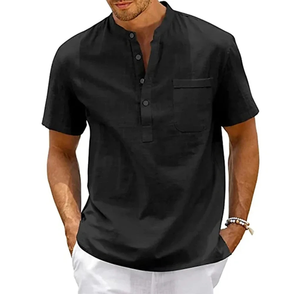 Men's Cotton Linen Casual Shirt