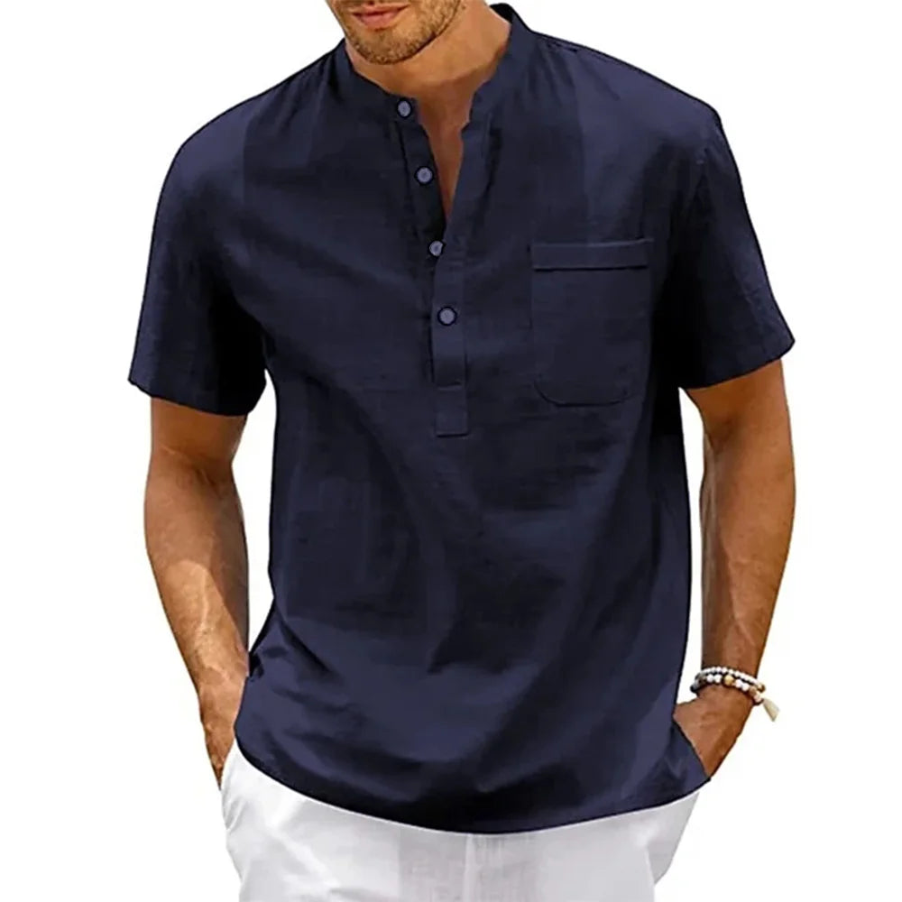 Men's Cotton Linen Casual Shirt