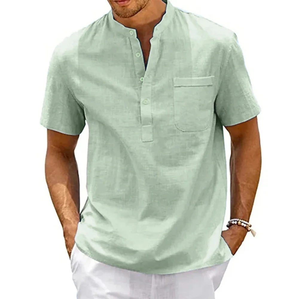 Men's Cotton Linen Casual Shirt