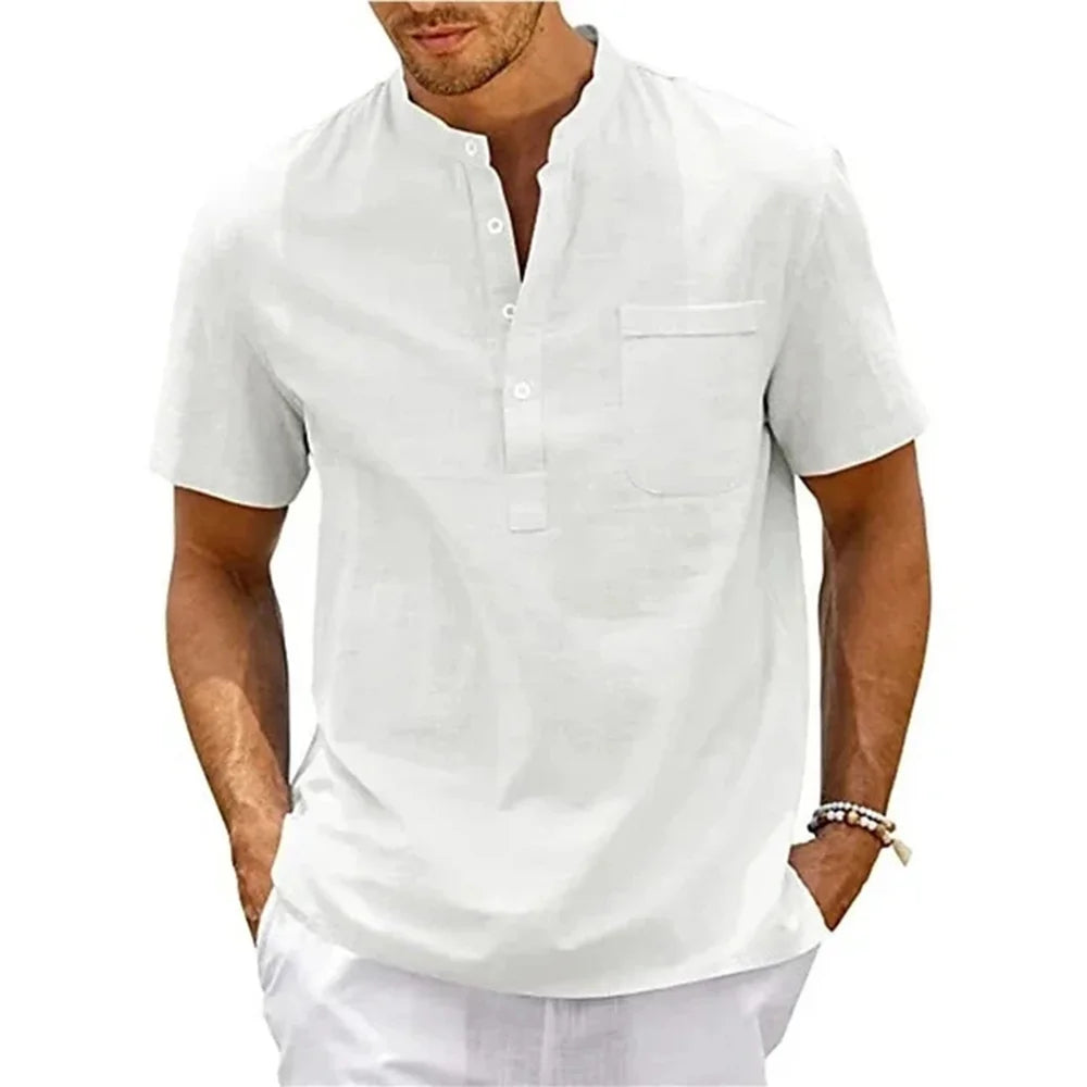 Men's Cotton Linen Casual Shirt