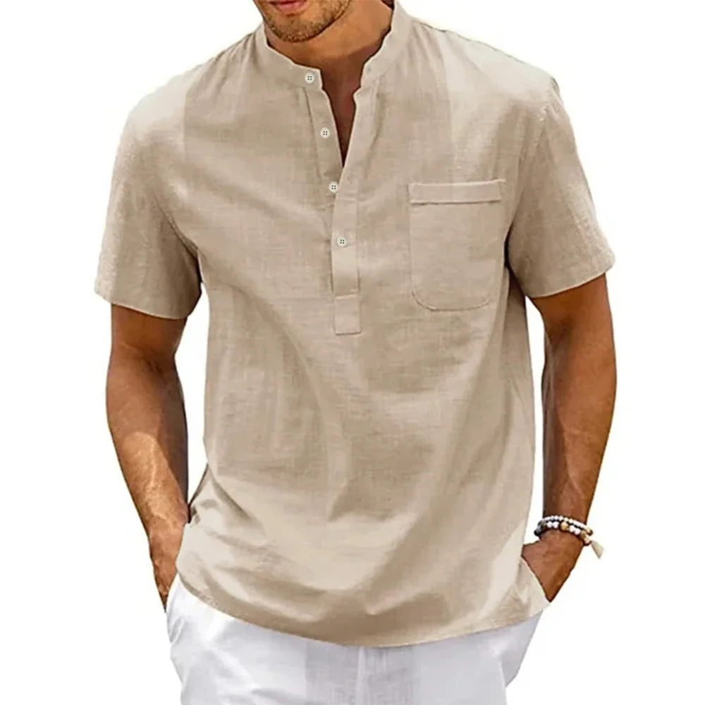 Men's Cotton Linen Casual Shirt