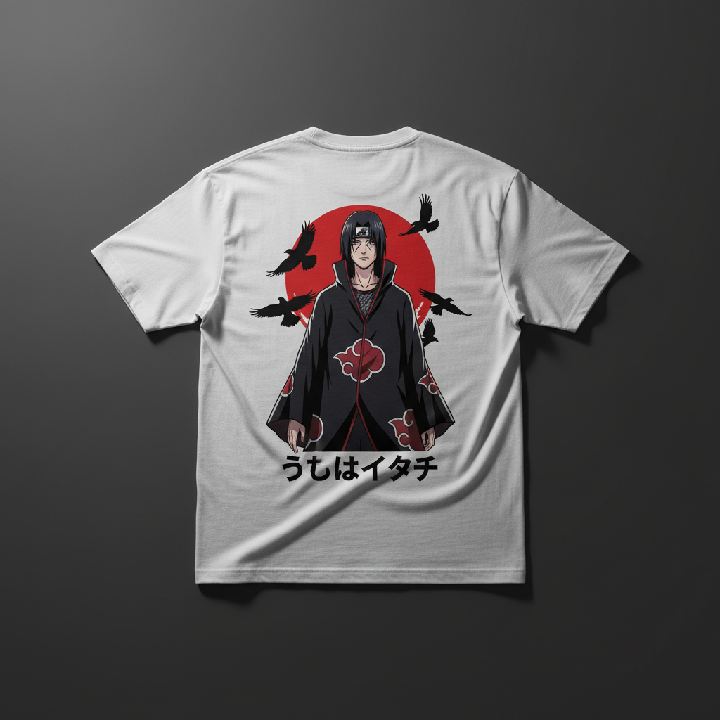 Itachi Uchiha Oversized Tee - Back Print