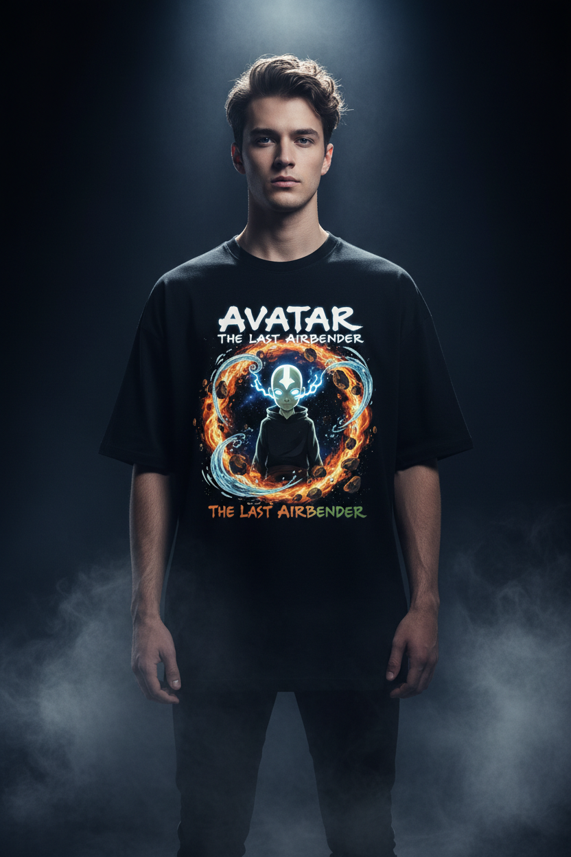 Avatar The Last Airbender Oversized Tee - Front