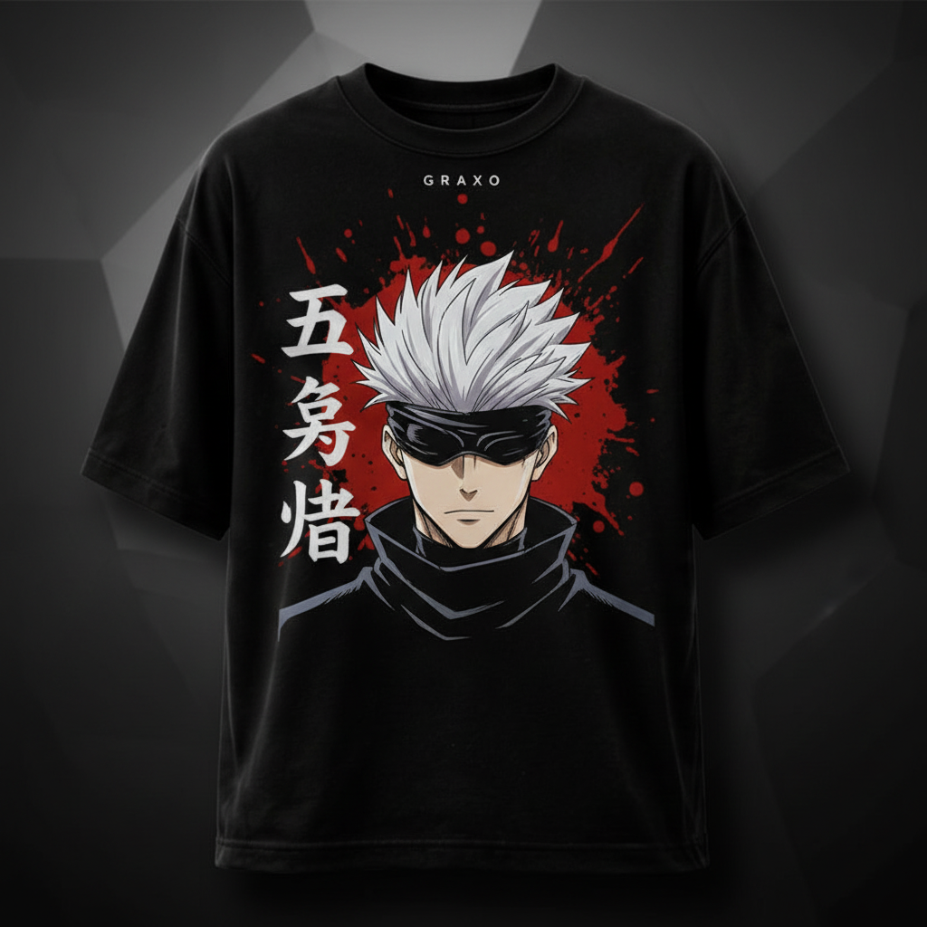 Gojo Satoru Oversized Tee - Product Photo