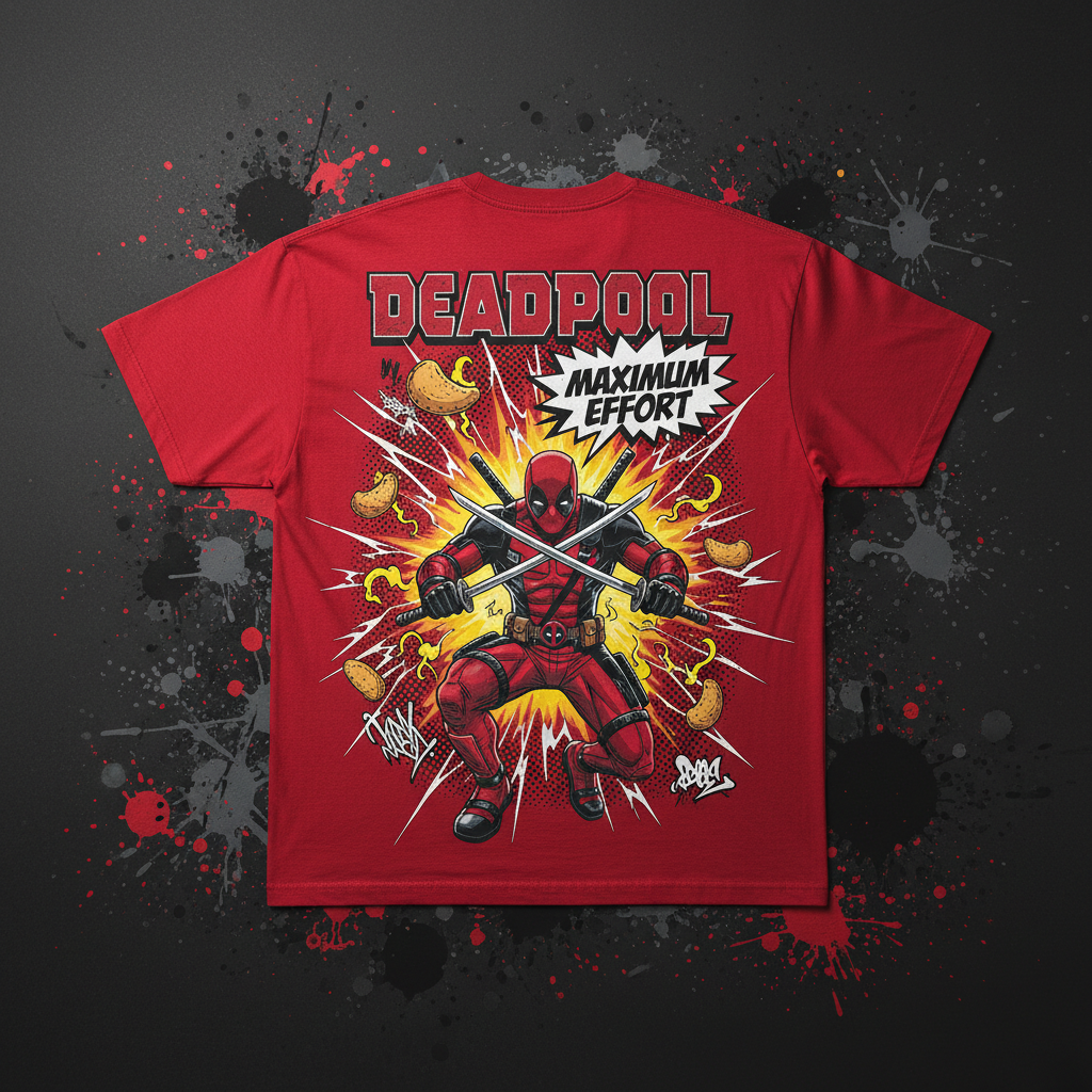 Deadpool Oversized Tee - Back