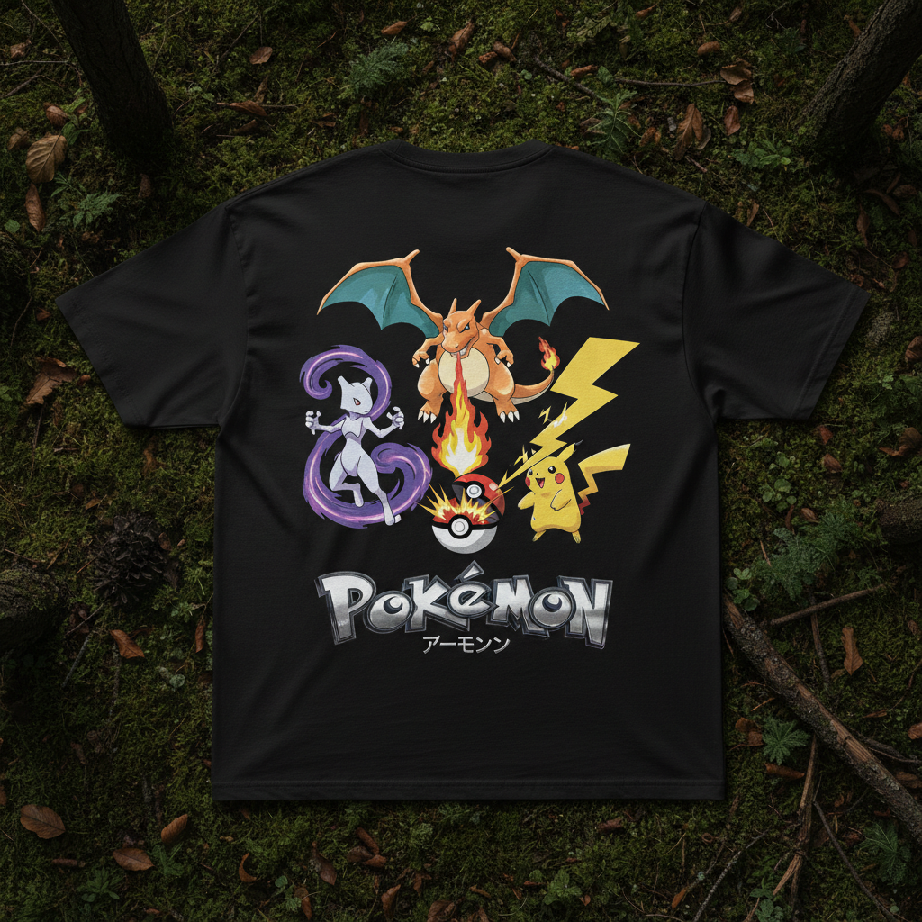 Pokemon Oversized Tee - Back