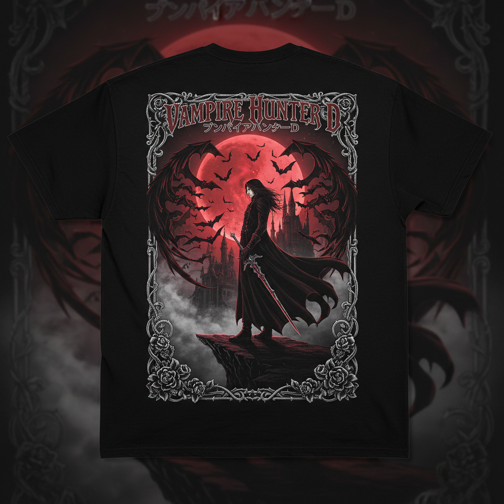 Vampire Hunter D Oversized Tee - Back